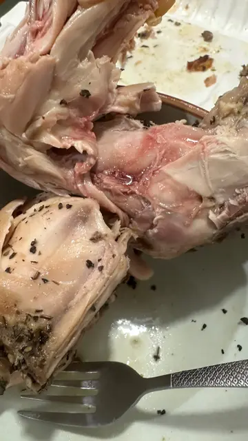 大烤雞半隻配雜菜