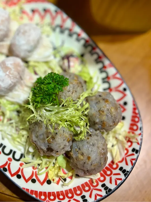 手打黑松露野菌鮮蝦丸(半份)