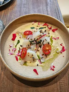 Red Prawn and Scallop Carpaccio