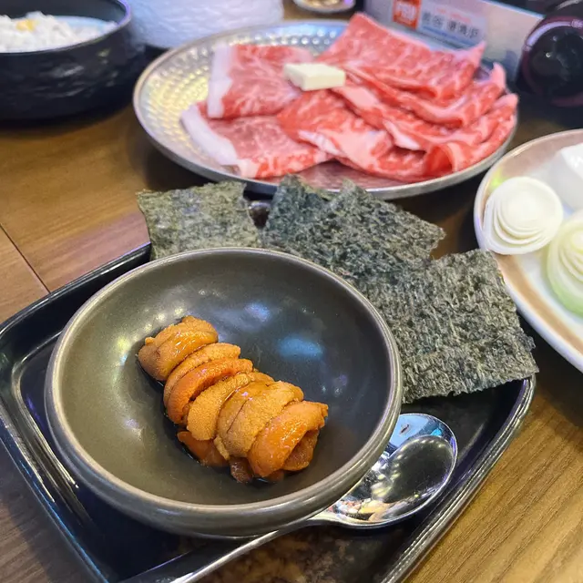 北海道海膽配紫菜