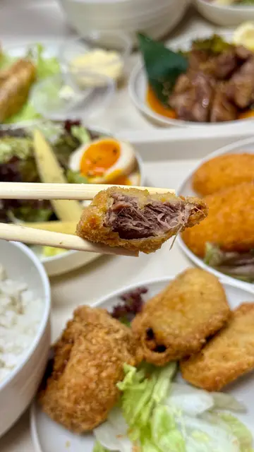 吉列牛舌配牛舌薯餅定食