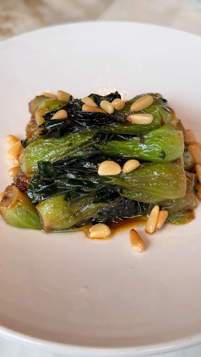 松露松仁烤菜心