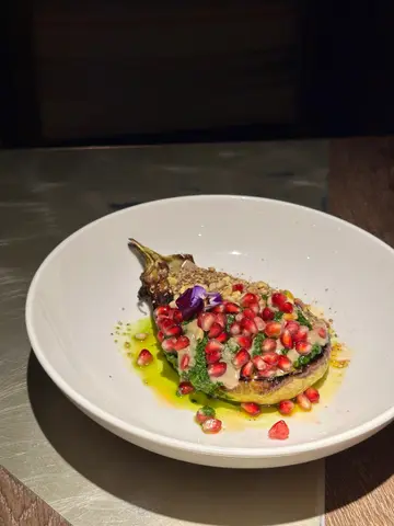 Roasted pine nut eggplant 