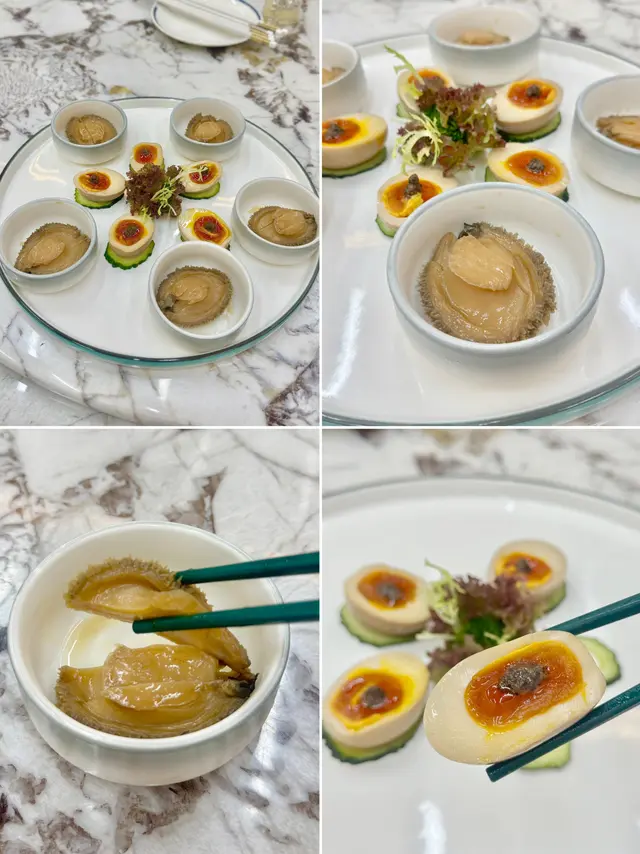 冰鎮鮑魚伴溏心蛋