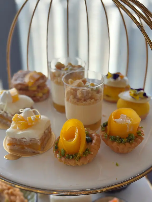 熱情果果撻配芒果燕窩