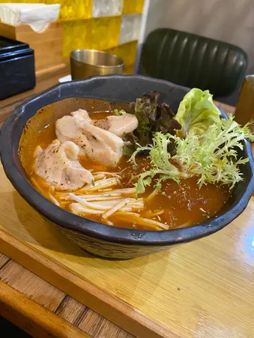 蕃茄雞肉湯烏冬