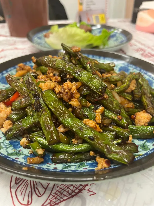 老乾媽炒四季豆