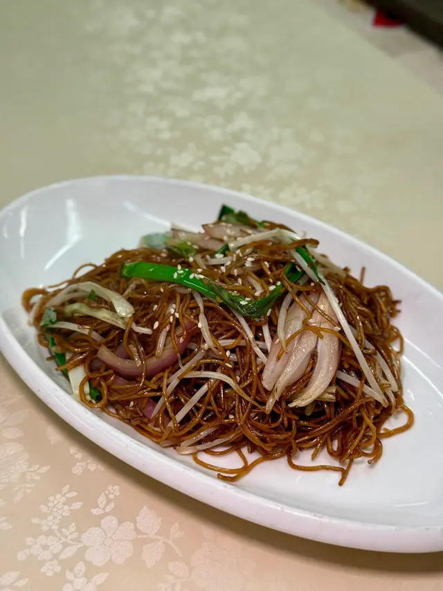 蟹油銀芽炒麵