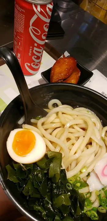 鸡翼乌冬，乌冬略硬