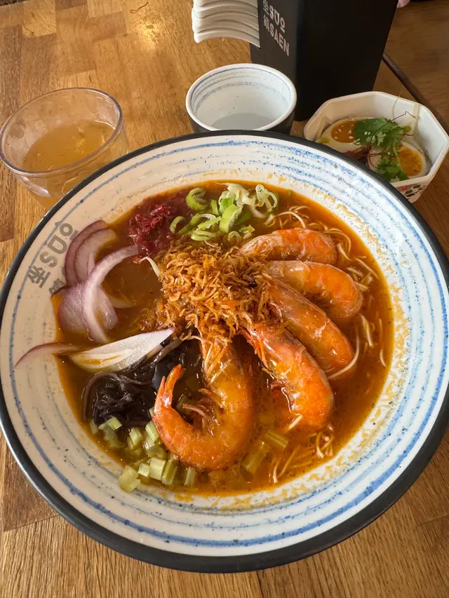 蝦湯麵+麻藥蛋