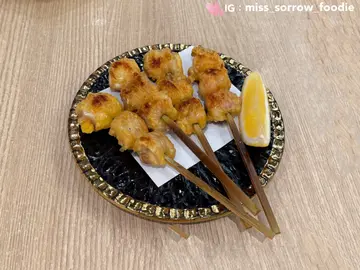 鹽燒带皮雞腿肉串