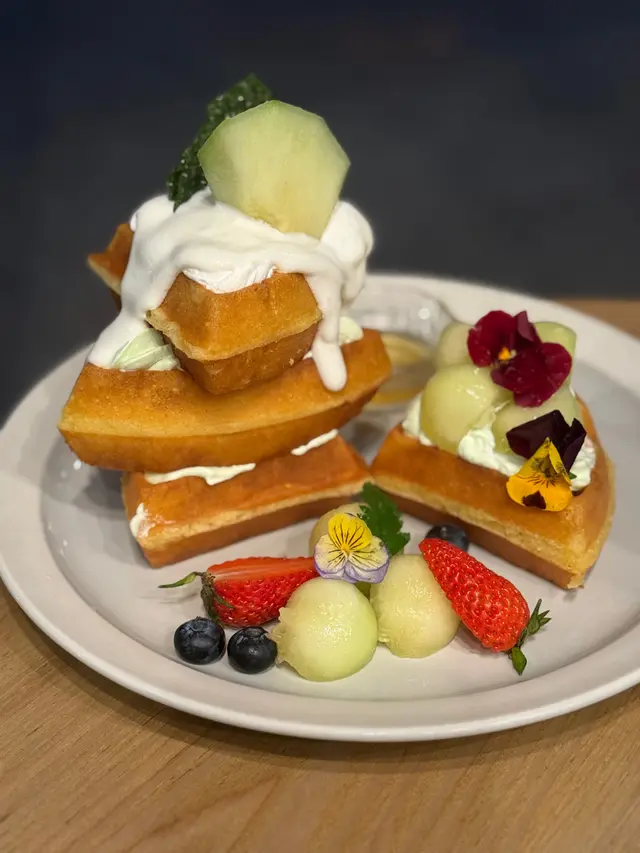 比初戀還要甜的蜜瓜窩夫