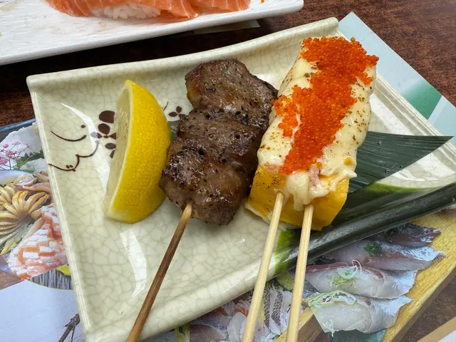 鹽燒牛舌  +  芝士明太子玉子燒