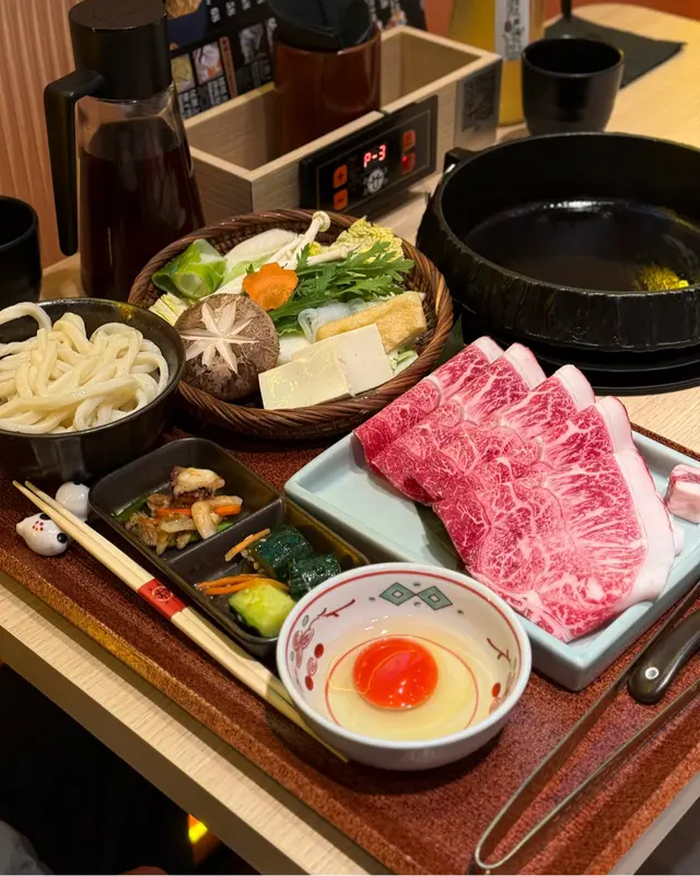 牛板腱壽喜燒套餐