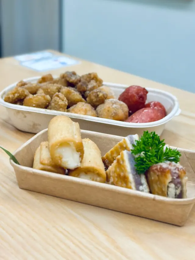 脆炸鮮奶卷,古早芋泥二文治