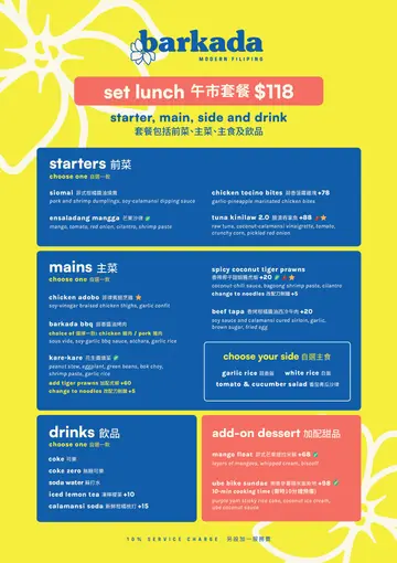 Lunch Menu