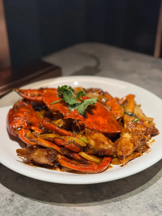 麵醬毛豆年糕炒青蟹