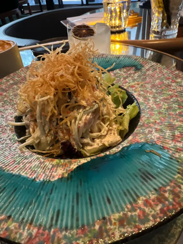 無花果脆薯蟹籽沙律