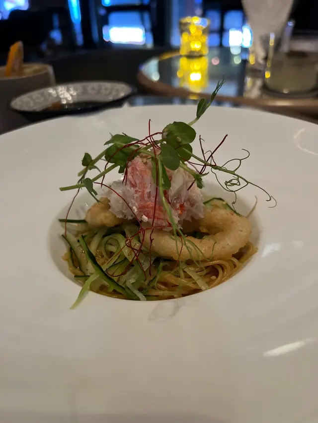 北海道辣味魷魚肝汁松葉蟹肉意大利麵