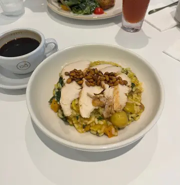 Chicken  breast  with  pumpkin  risotto