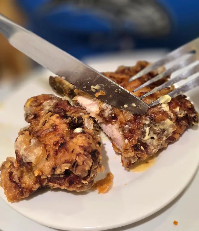 白咖哩脆雞滑蛋飯