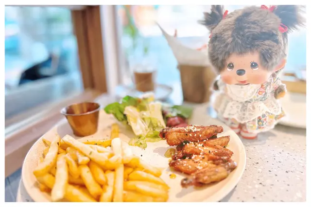 焦糖單骨雞翼配薯條