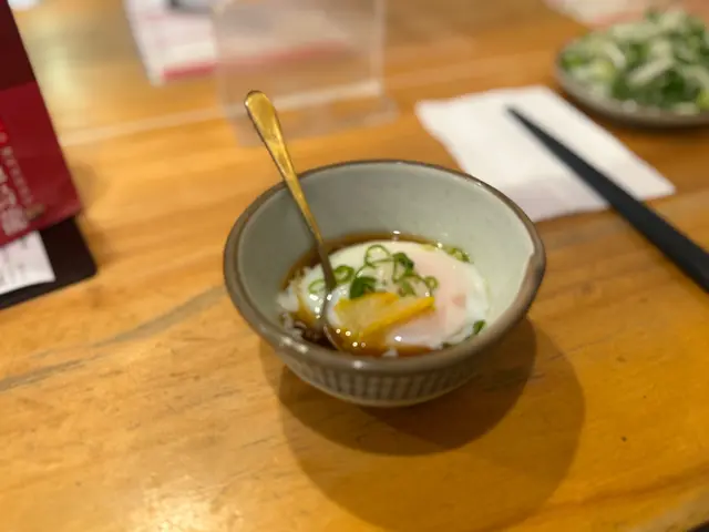 辛味噌沾麵配溫泉蛋