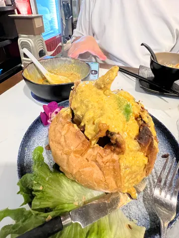 咖喱软壳蟹火山包