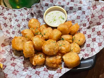TATER TOTS lime zest ranch sauce