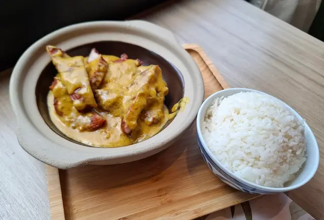 馬來咖哩豬扒 配米飯   