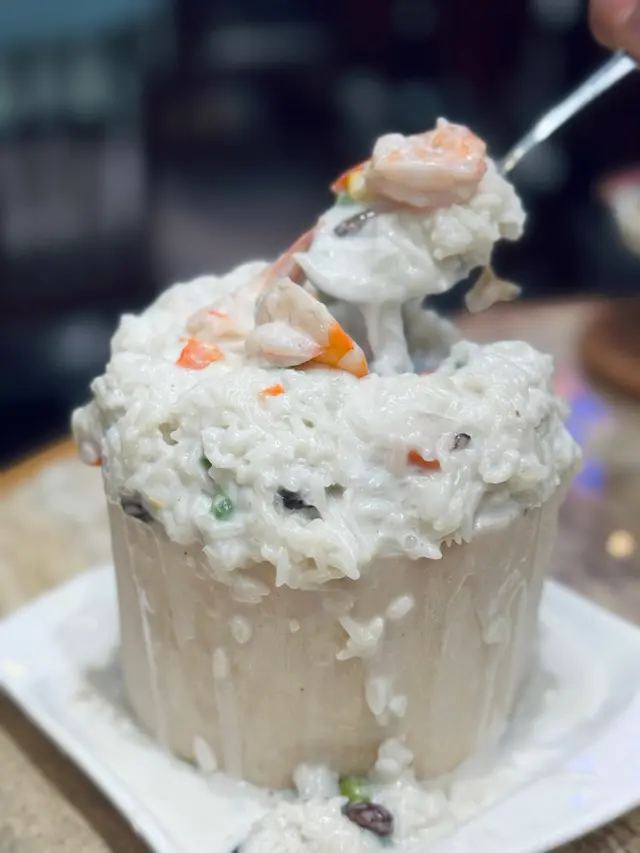 椰青海鮮焗飯