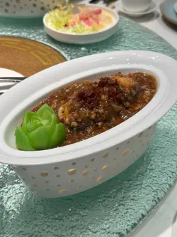 红烧辽参酿虾胶