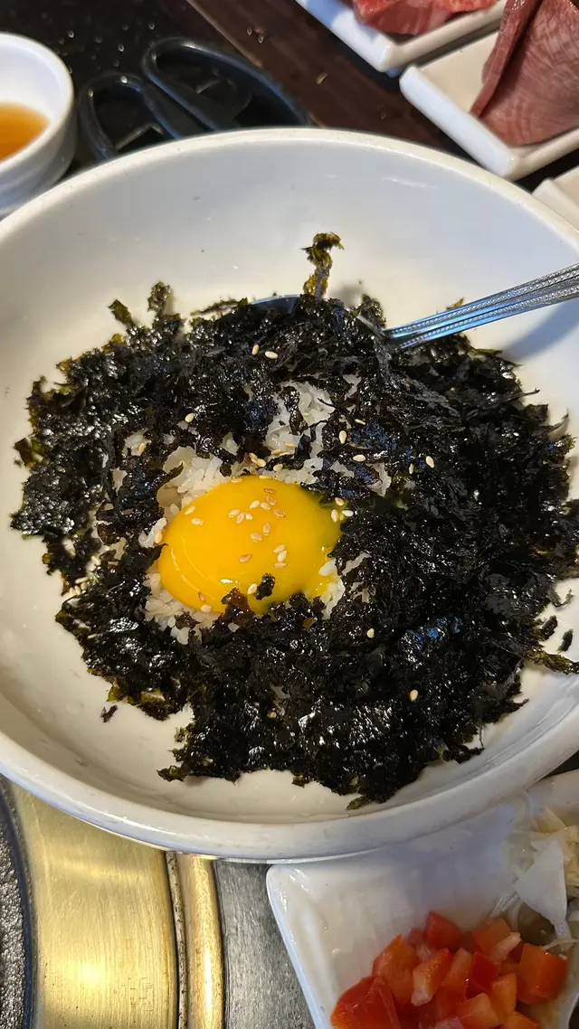 月見牛油飯