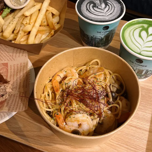 忌廉蝦汁鮮蝦意粉