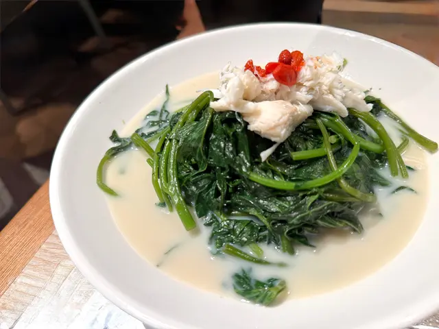 豆漿蟹肉番薯葉苗