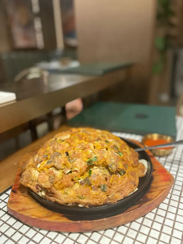 頂級蘭王蛋泰式鐵板蠔餅