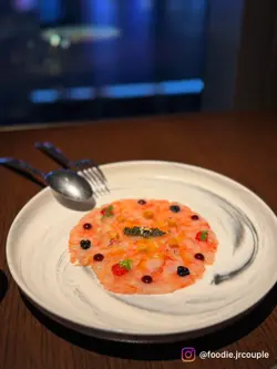 ’vitello tonnato’’ with marinated raw tuna, veal juice, anchovies foam and crispy capers