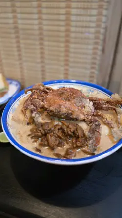 原隻軟殼蟹蜆肉無味精椰爺秘傳叻沙摻摻