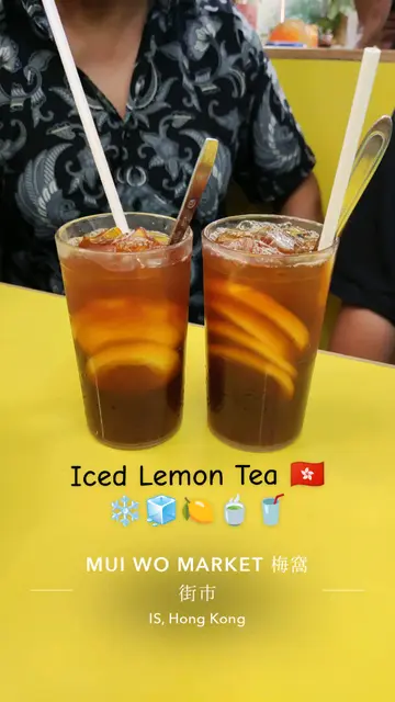 Two Glasses of Iced Lemon Tea ❄️🧊🍋🍵🥤