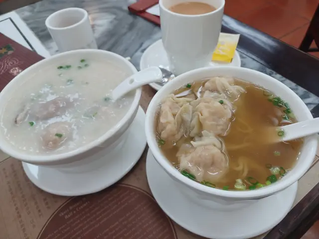 三元及第粥，雲吞麵