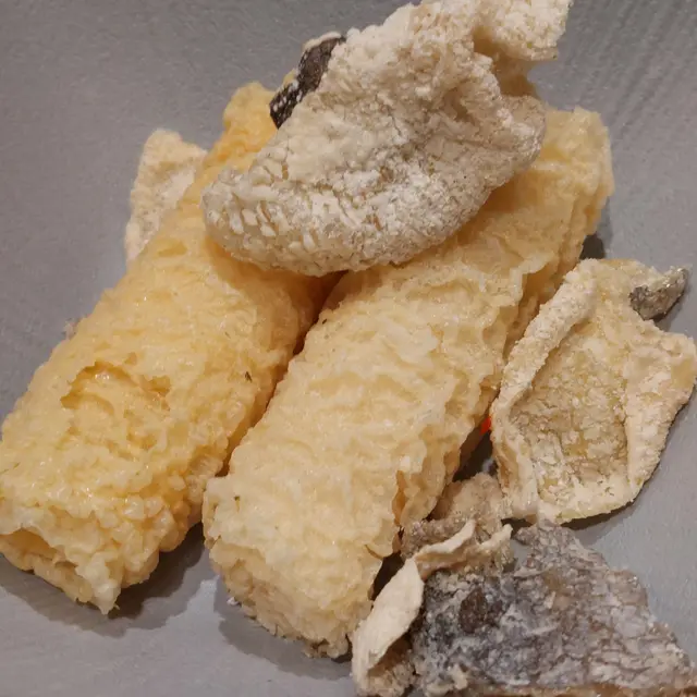 炸魚皮凍咗都脆，響鈴有啲受潮