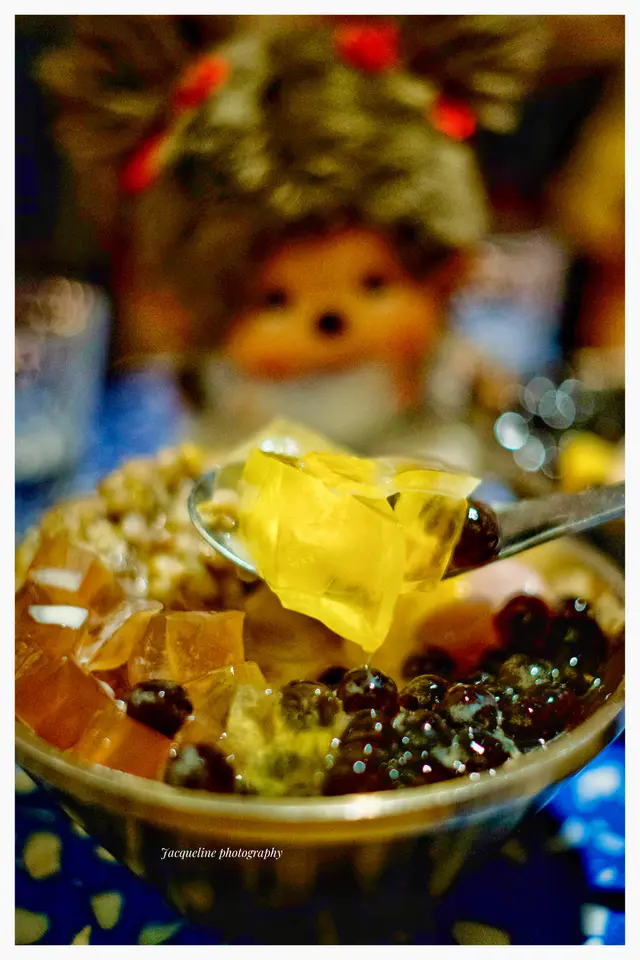 伯爵茶凍芋圓配粉粿