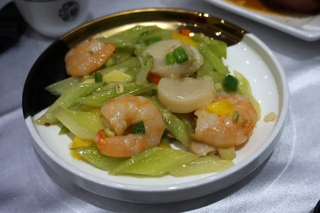 翡翠炒帶子蝦仁