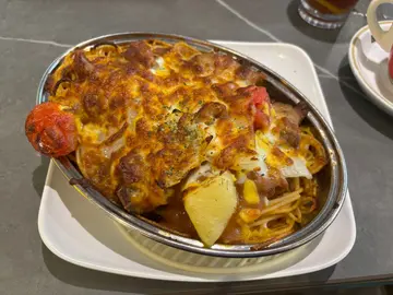 焗意式厚豬扒意粉