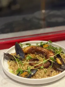 Grill Octopus Fregola