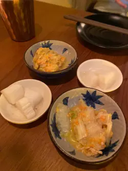 前菜柚子萝卜同豆腐泡菜