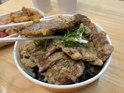 蜜汁紫菜排骨饭