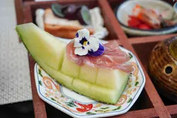 巴马火腿配日本静冈蜜瓜