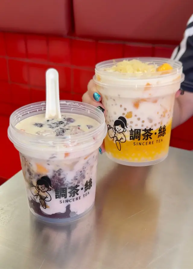 大桶超滿足楊枝甘露😍