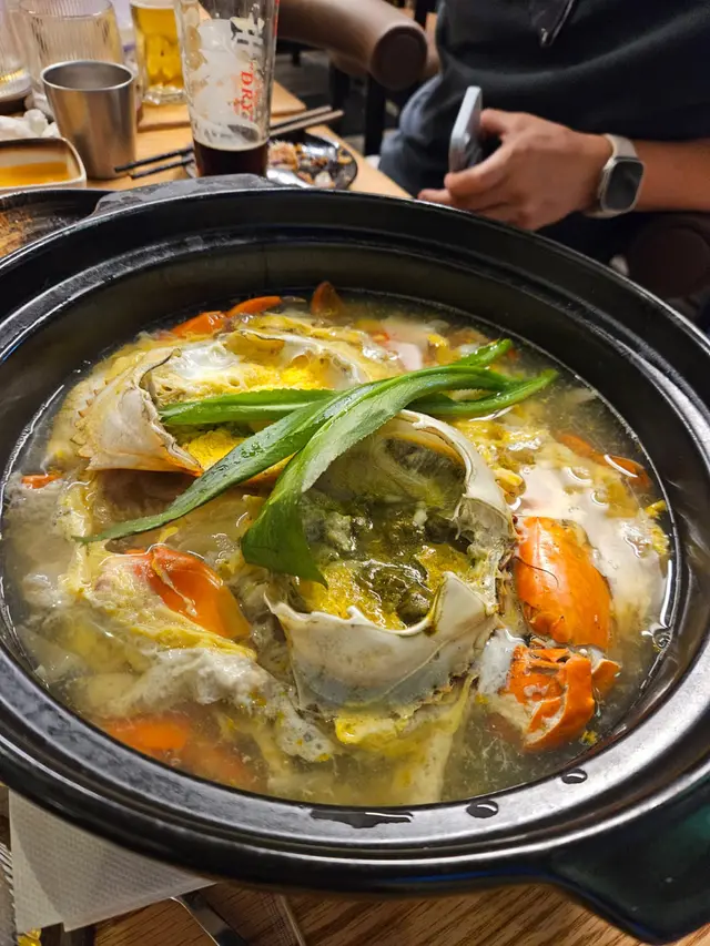 椰青蟹煲